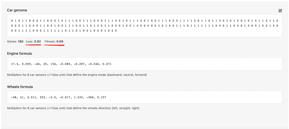 Evolution simulator dashboard